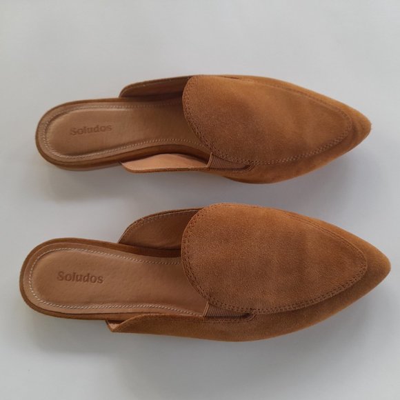 Soludos Shoes - Soludos Vienna Suede Slip-On Leather Mule Women's Size 9